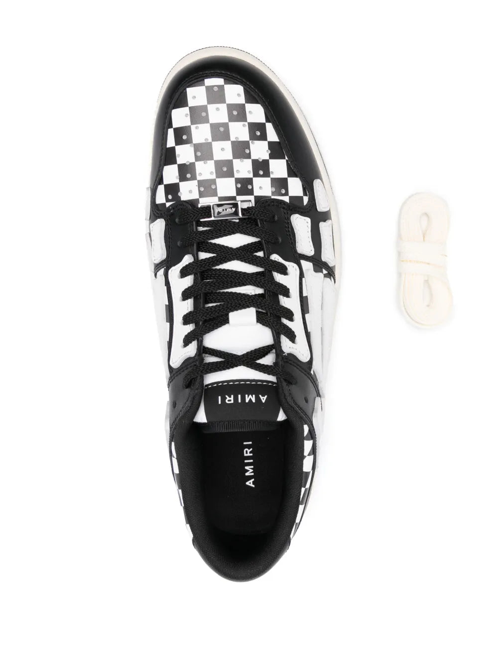 Amiri Skel Top Low Check-Pattern Sneakers