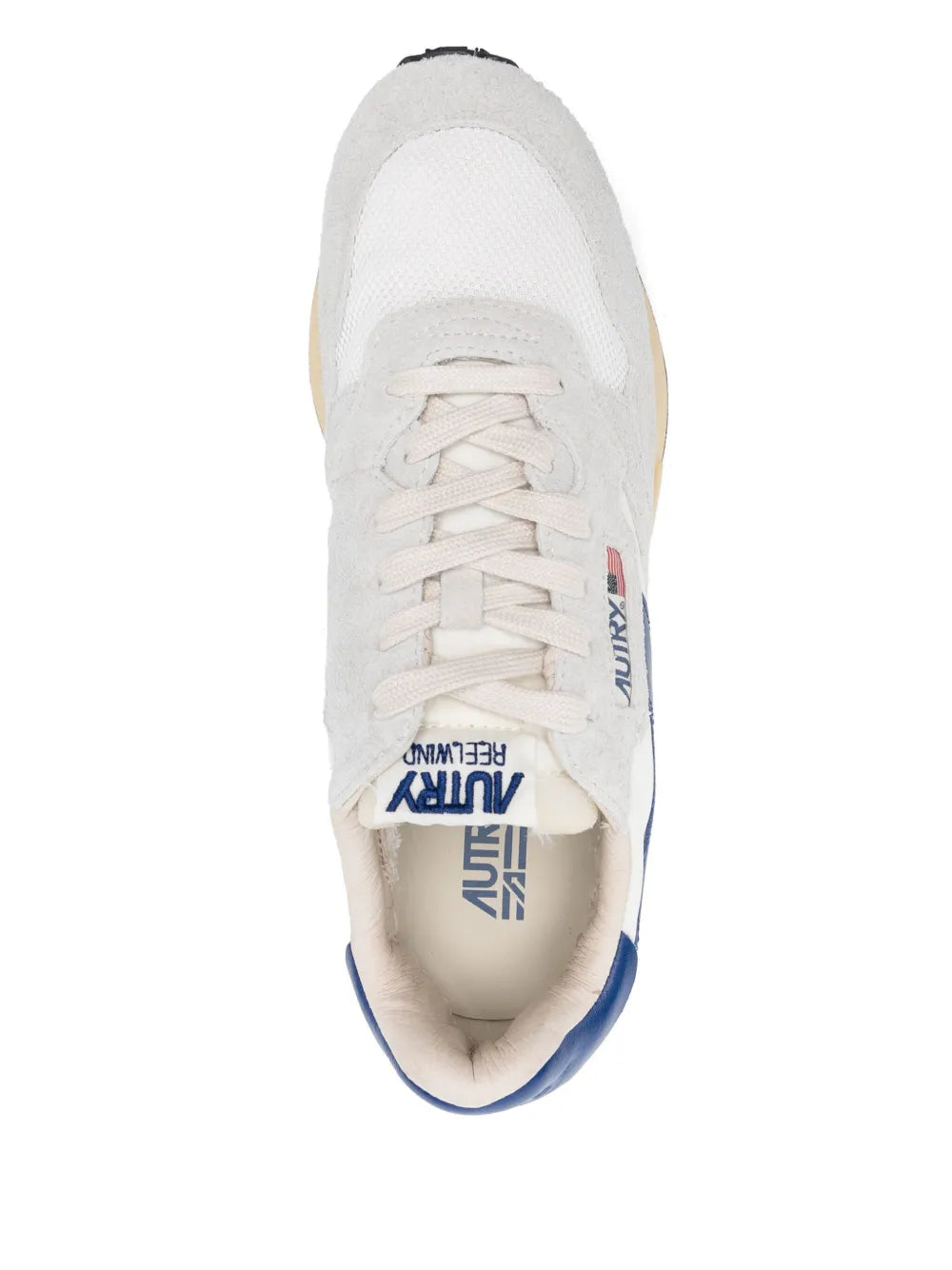 Autry Running Reelwind Low White/Royal Blue Sneakers