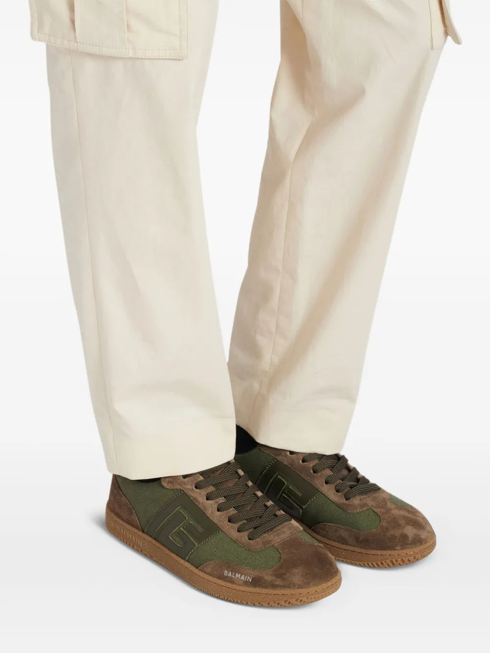 Balmain Swan Low-Top Sneakers