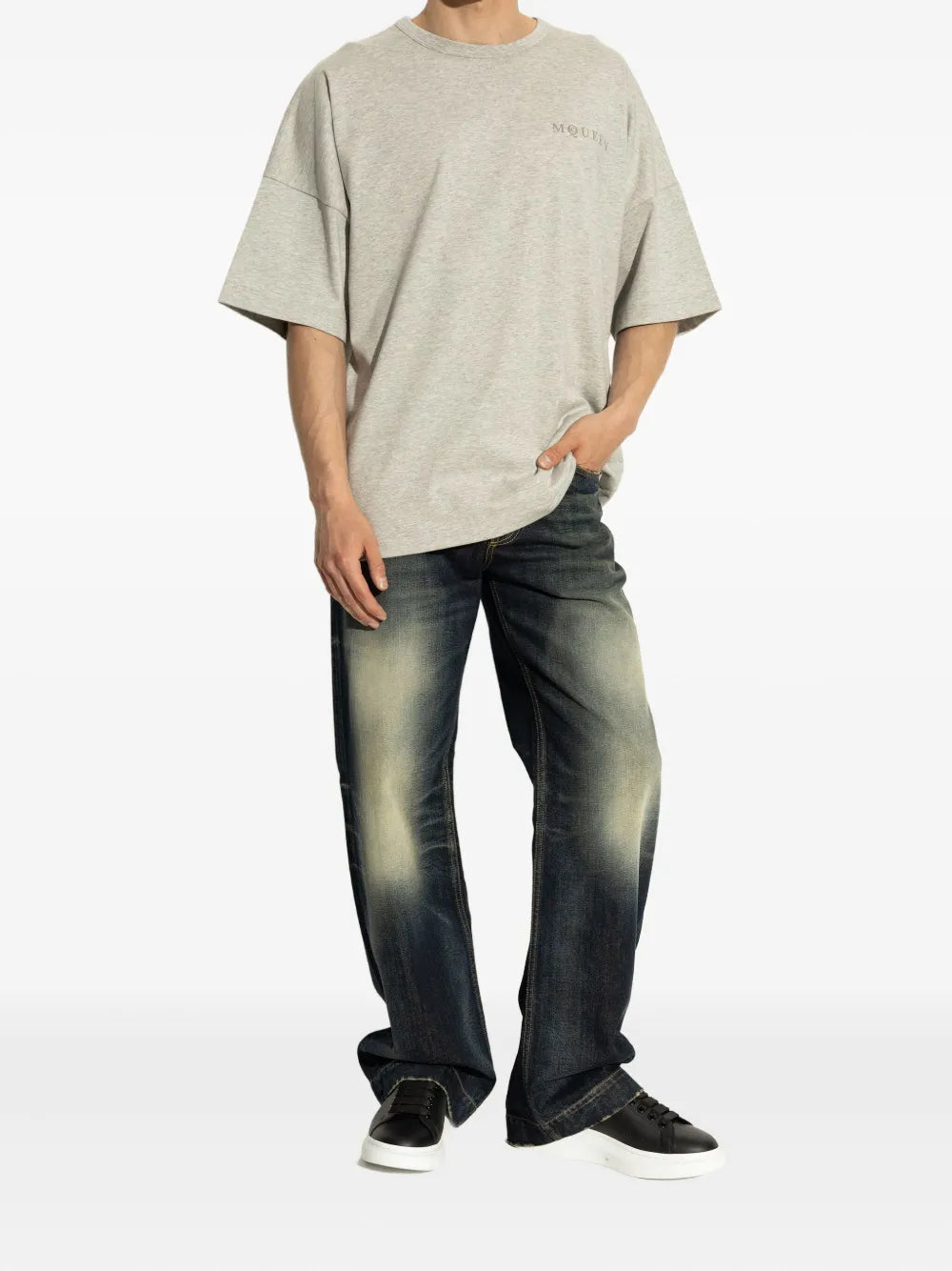Alexander Mcqueen Oversized Leather Sneakers