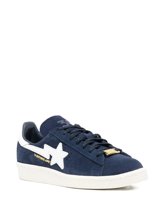 A BATHING APE Star-Patch Suede Trainers