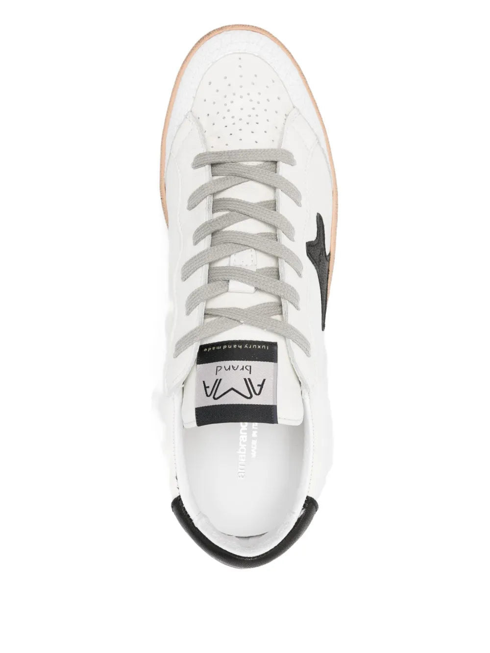 Ama Brand Star-Patch Leather Trainers