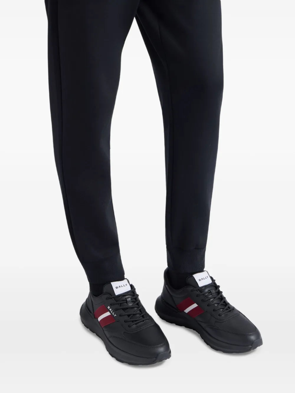 Bally Sylen Ribbon-Detail Leather Sneakers