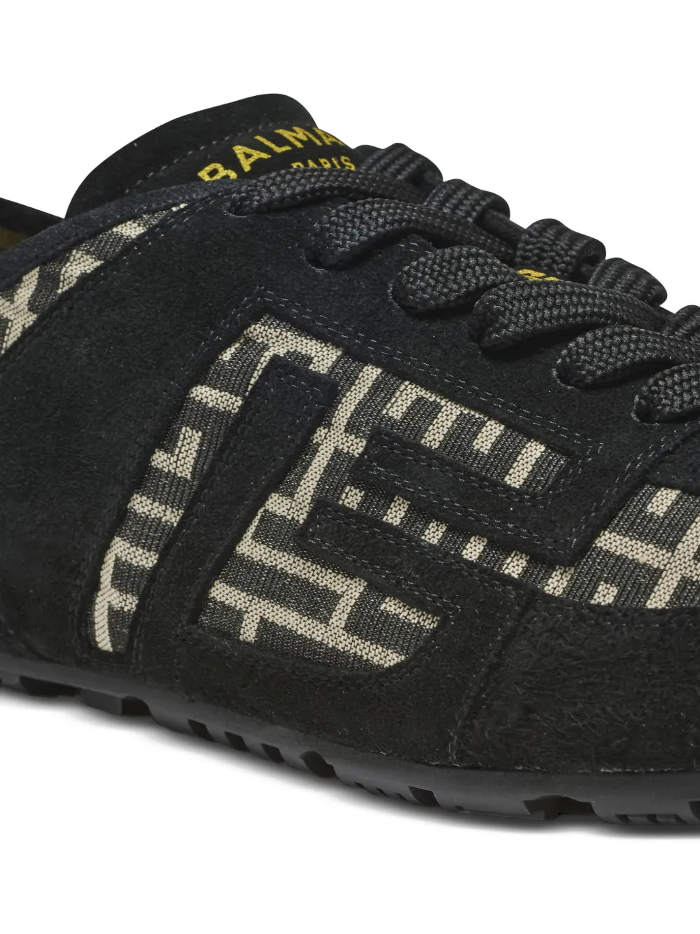 Balmain Racer Monogram-Jacquard Sneakers