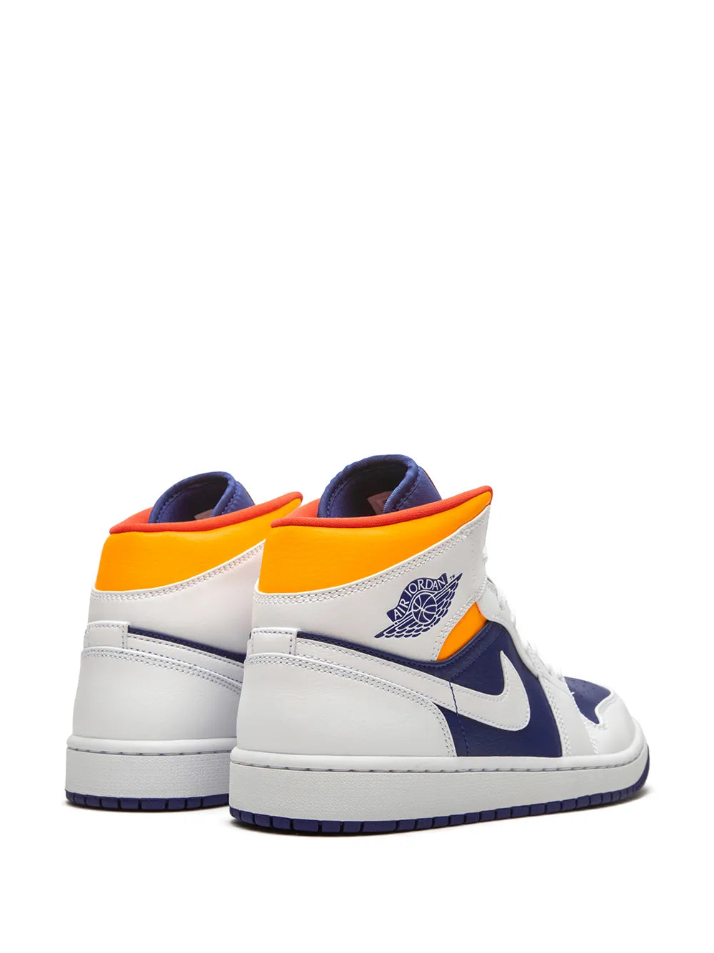 Air Jordan 1 Mid Royal Blue/Laser Orange Sneakers