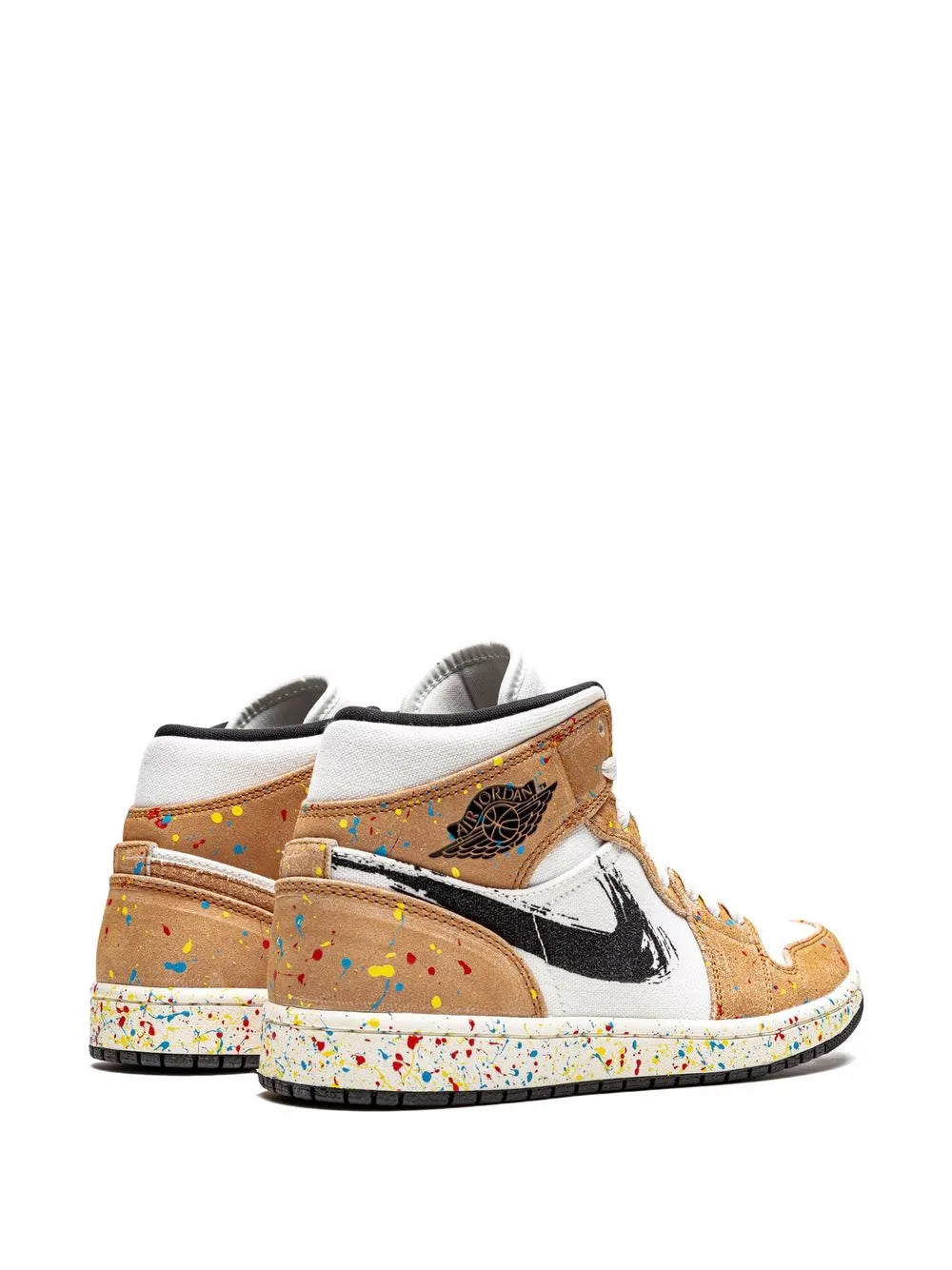 Air Jordan 1 Mid Se Brushstroke Sneakers