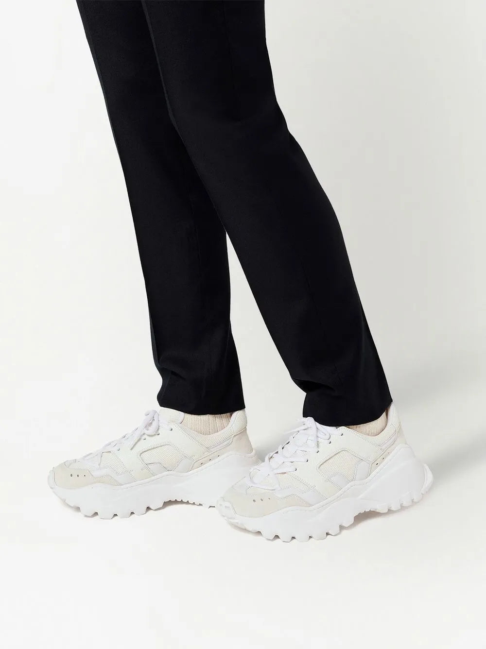 Ami Paris Panelled Low-Top Sneakers