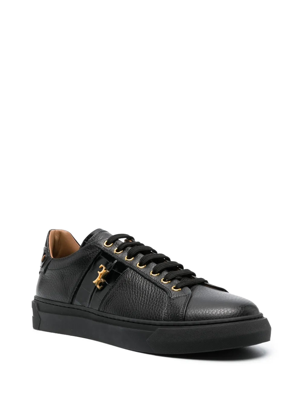 Billionaire Contrast-Detail Low-Top Sneakers