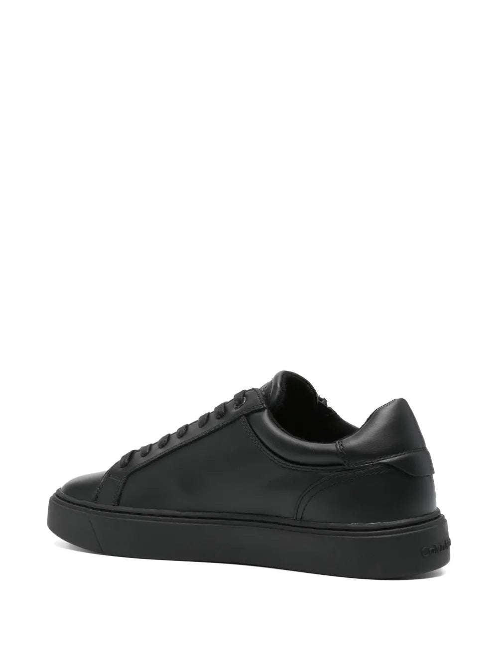 Calvin Klein Logo-Debossed Leather Sneakers