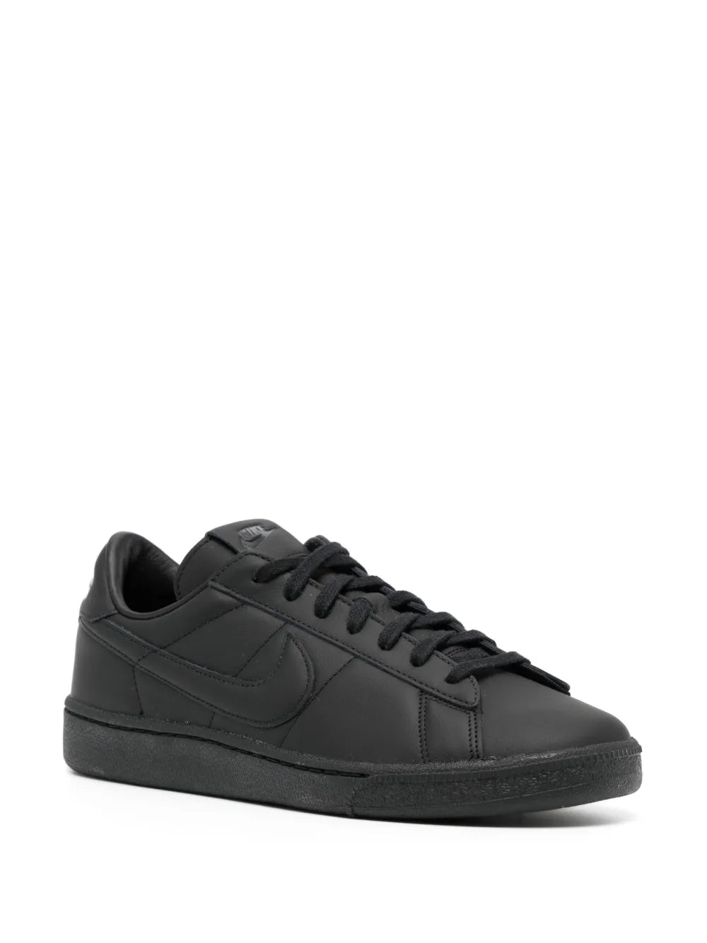 Black Comme Des Gar ns X Nike Lace-Up Leather Sneakers