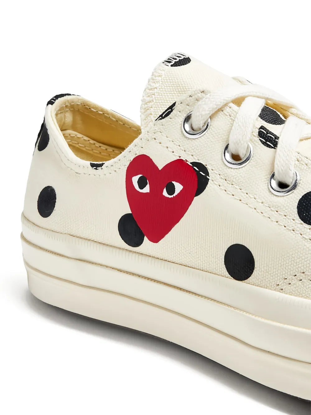 Comme Des Gar ns Play X Converse Chuck Taylor 70 Polka-Dot Heart Sneakers