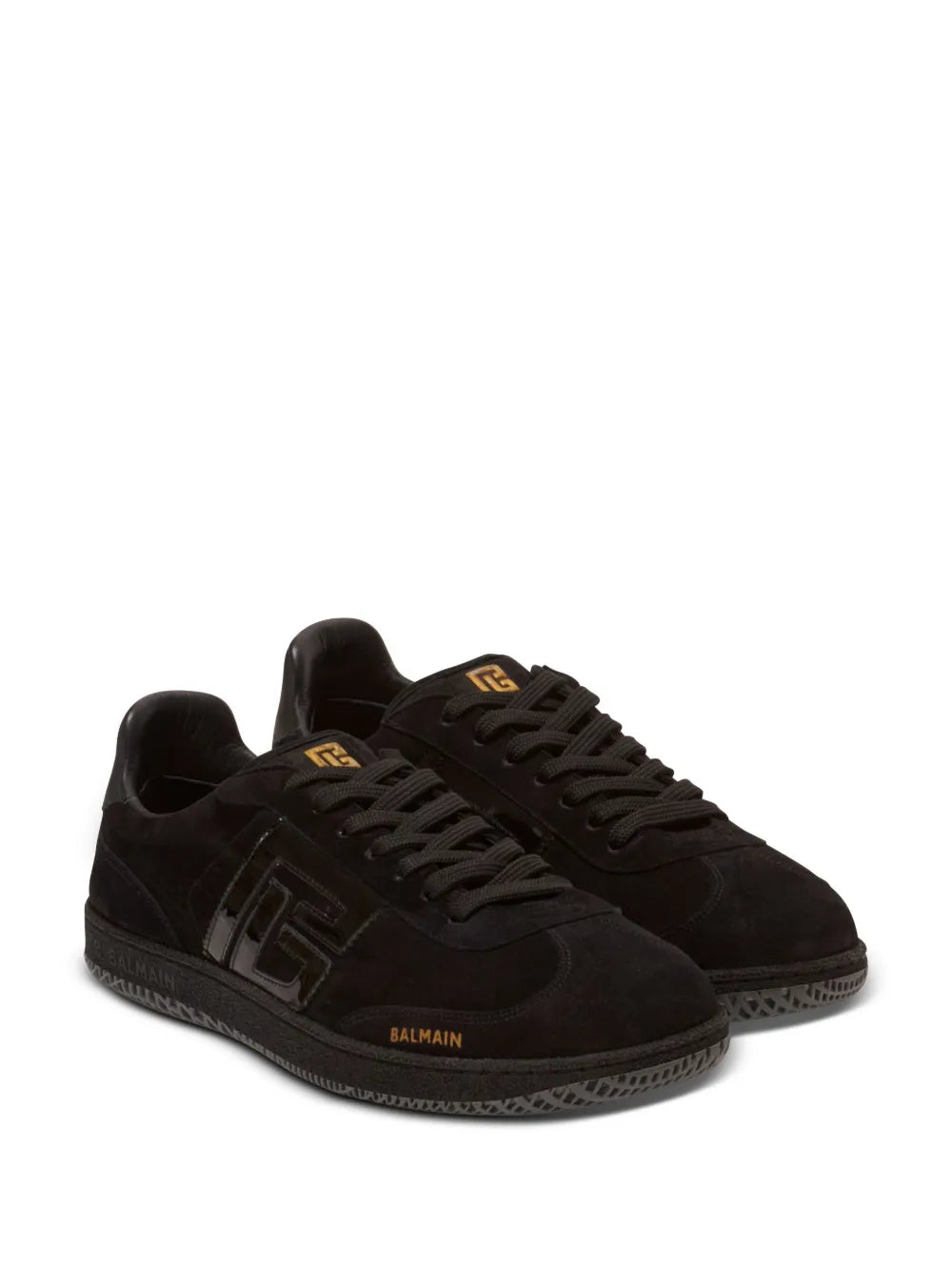 Balmain Swan Suede Sneakers