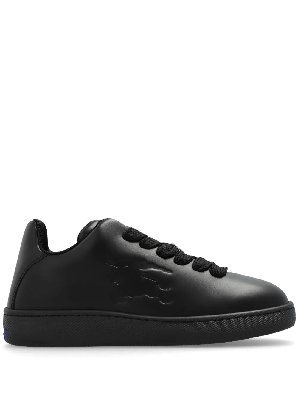 Burberry Twisted Metal Detail Leather Sneakers