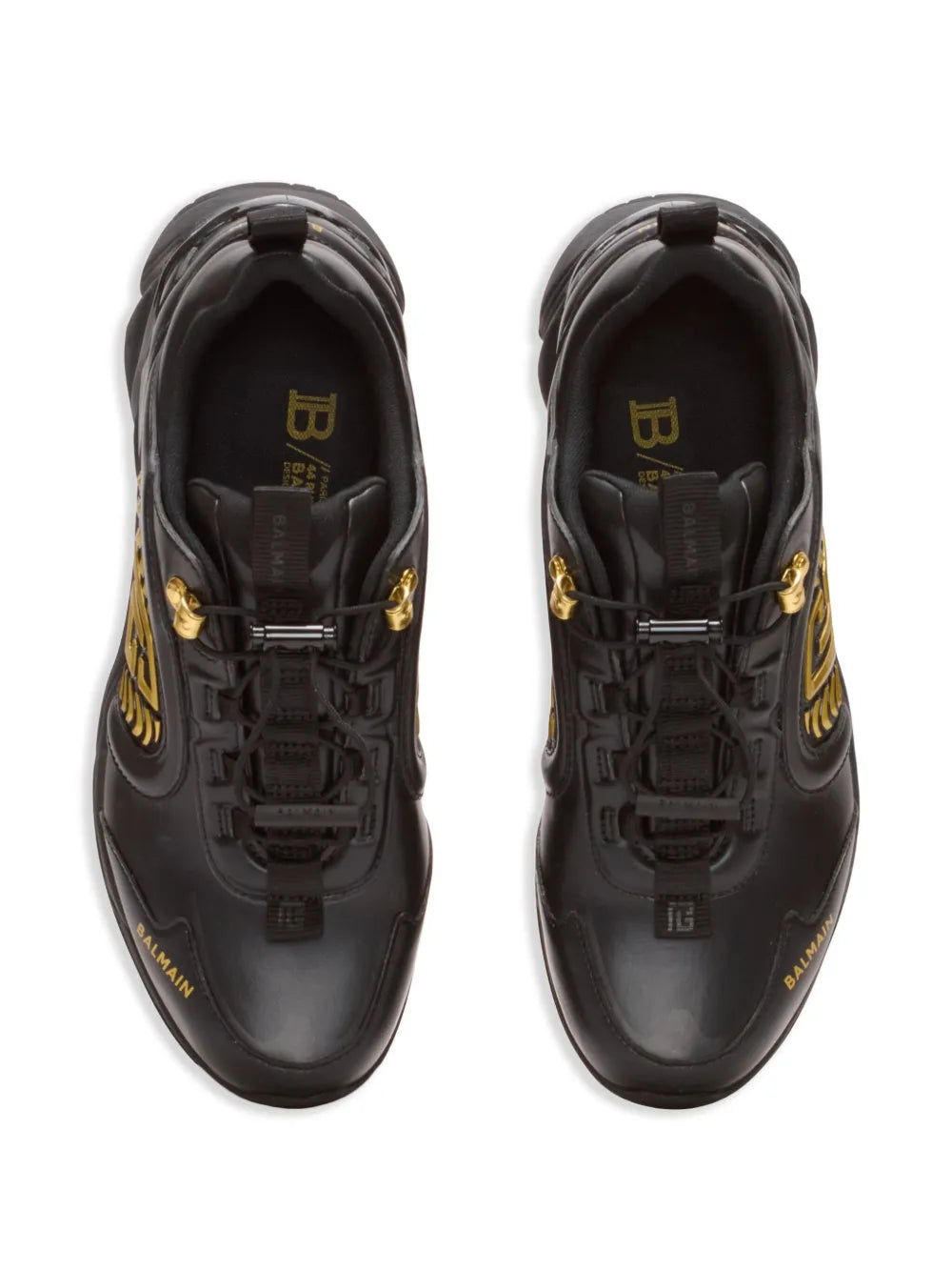 Balmain Cosmic Dust Leather Sneakers