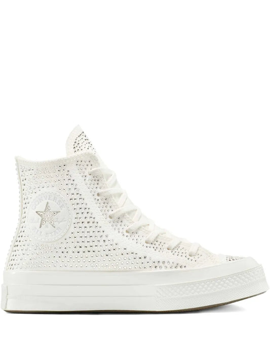 Converse Chuck 70 Hi Swarovski White Sneakers
