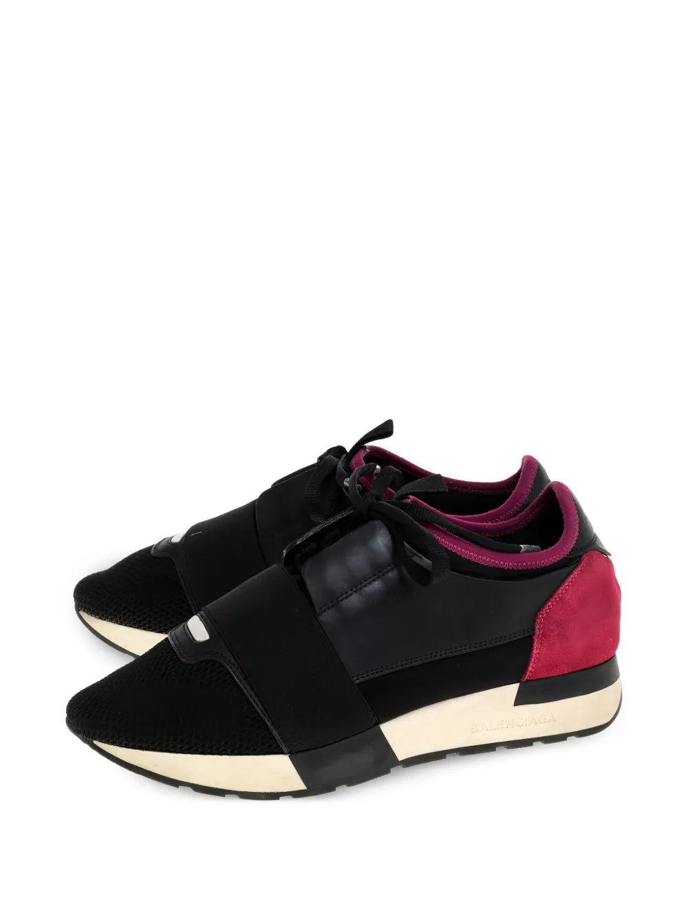 Balenciaga Pre-Owned Race Runner Leather-Strap