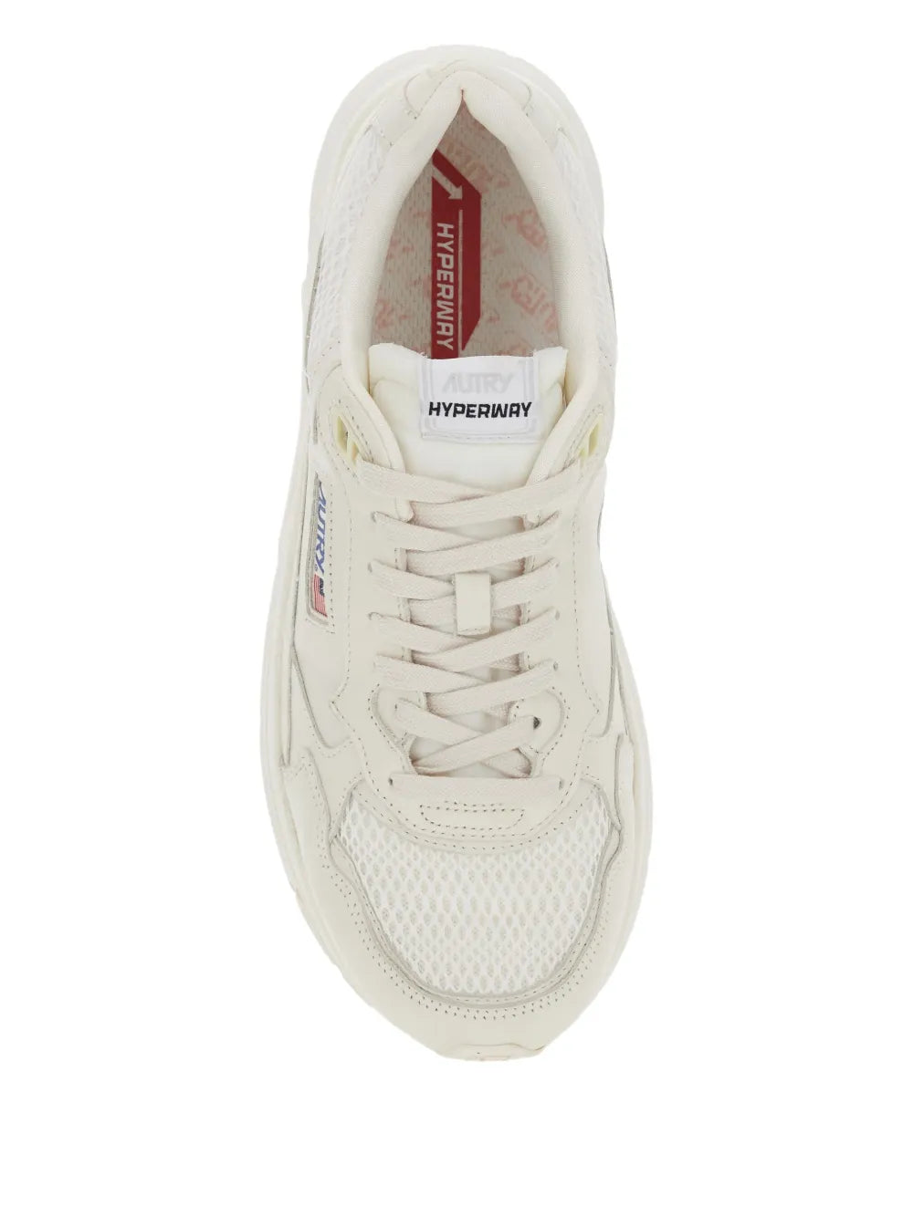 Autry Hyperway Logo-Patch Mesh Sneakers