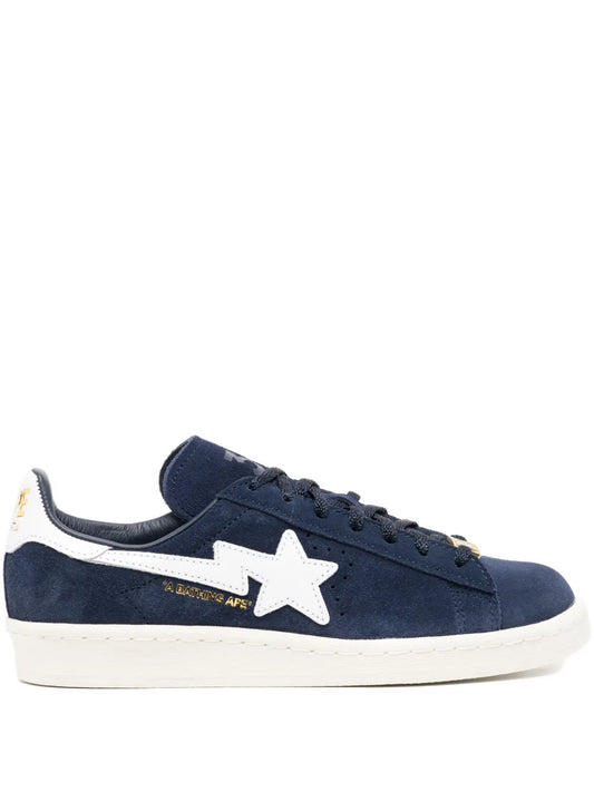 A BATHING APE  Star-Patch Suede Trainers