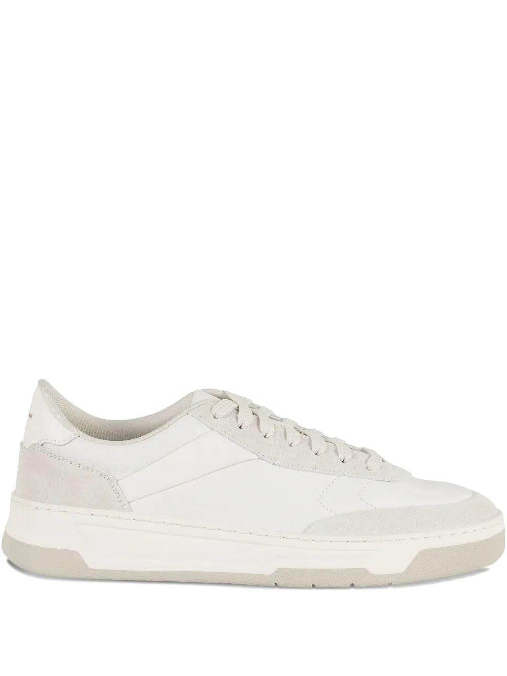 Boss Leather Lace-Up Low-Top Sneakers