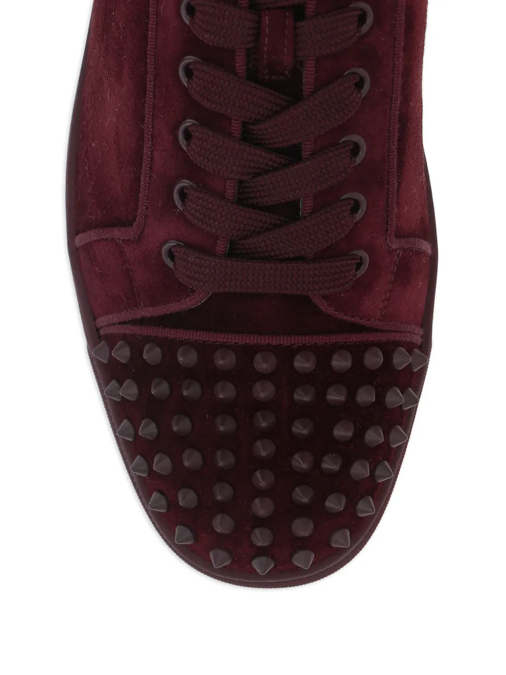 Christian Louboutin Louis Junior Spikes Suede Sneakers