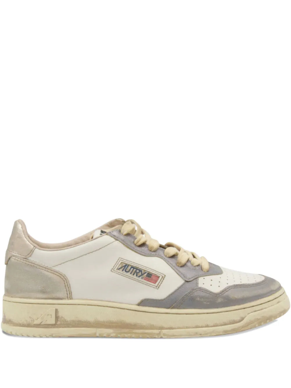 Autry Medallist Lace-Up Leather Sneakers