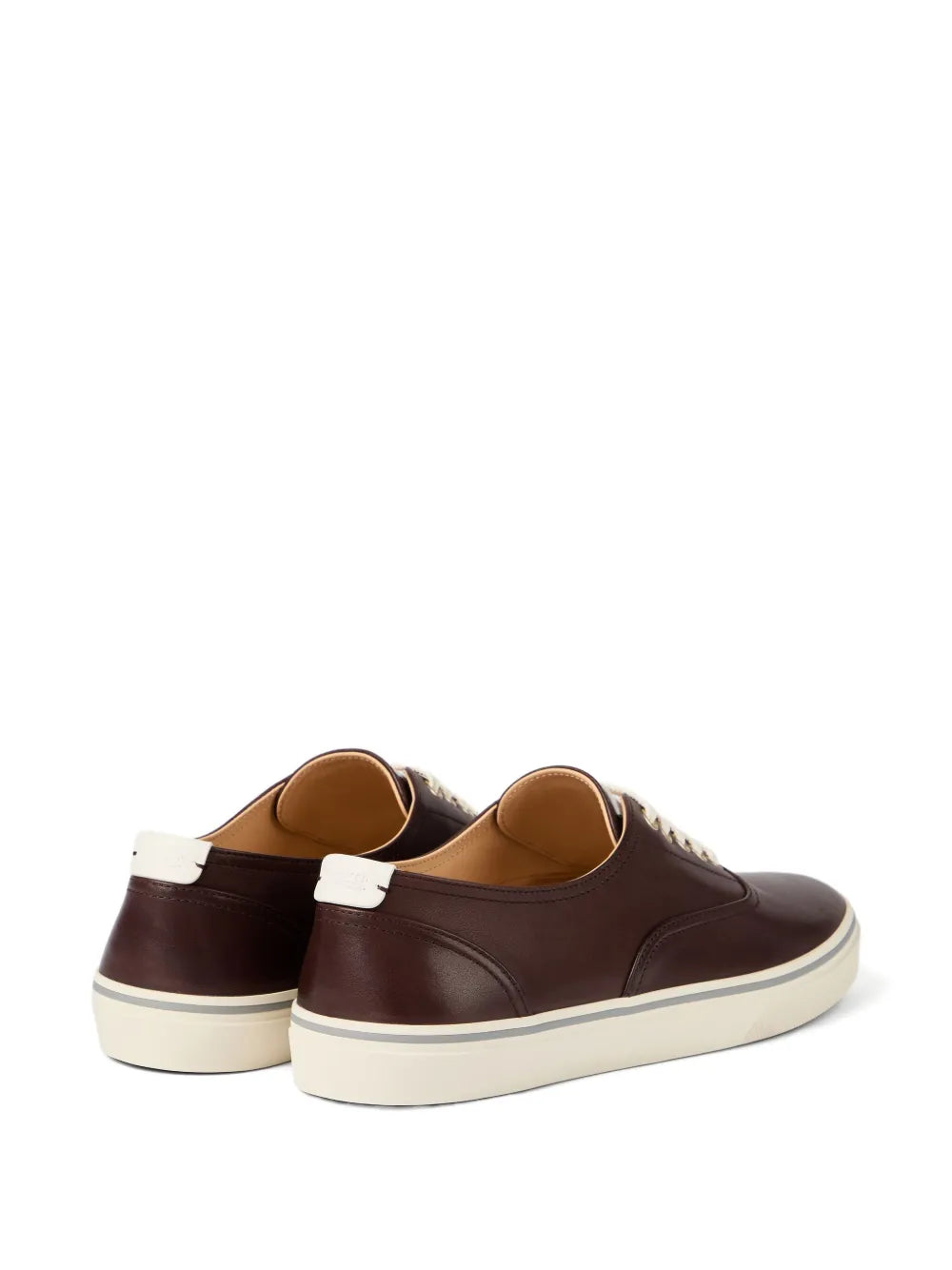Brunello Cucinelli Leather Lace-Up Sneakers