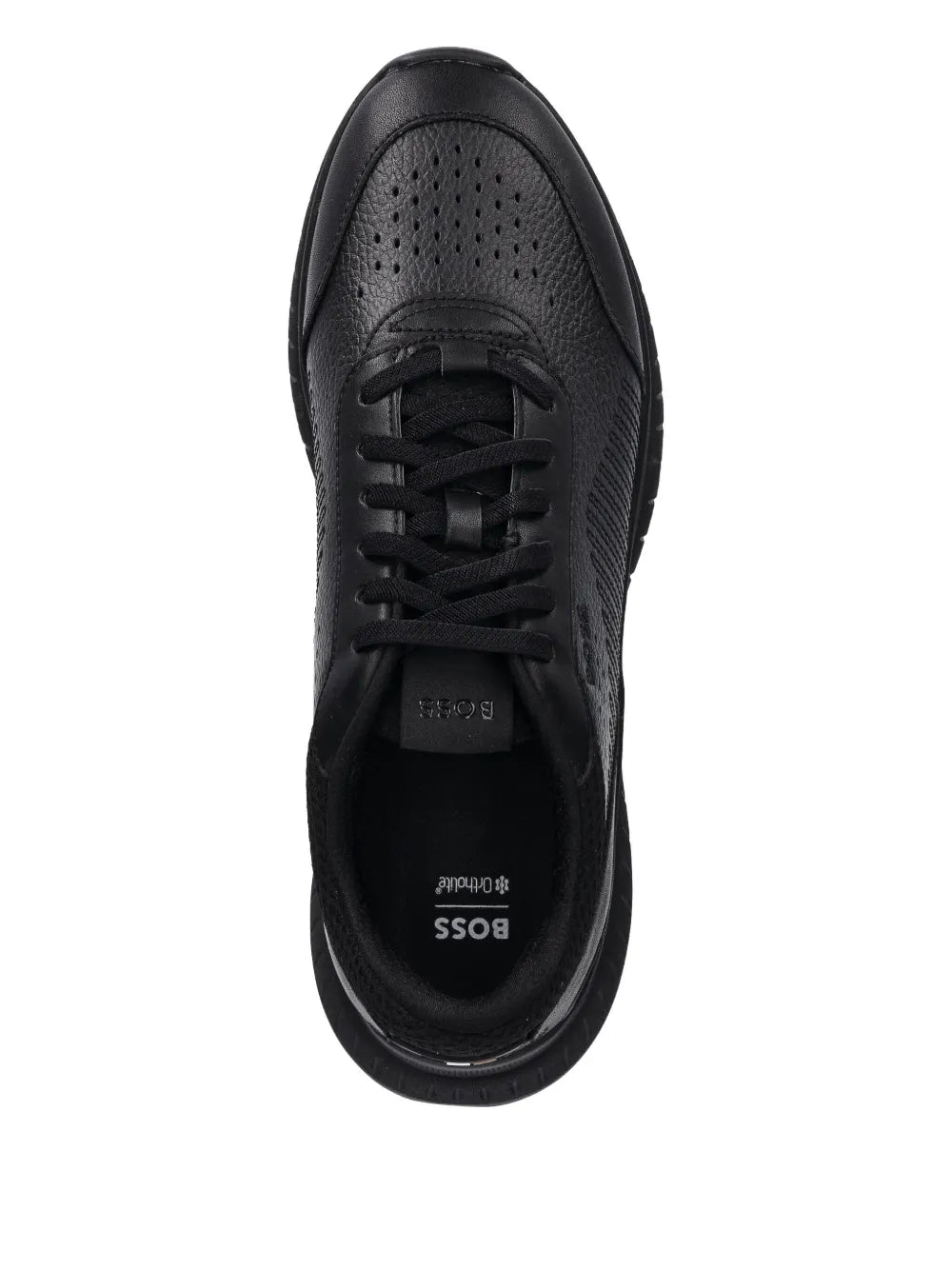 Boss Perforated Leather Sneakers