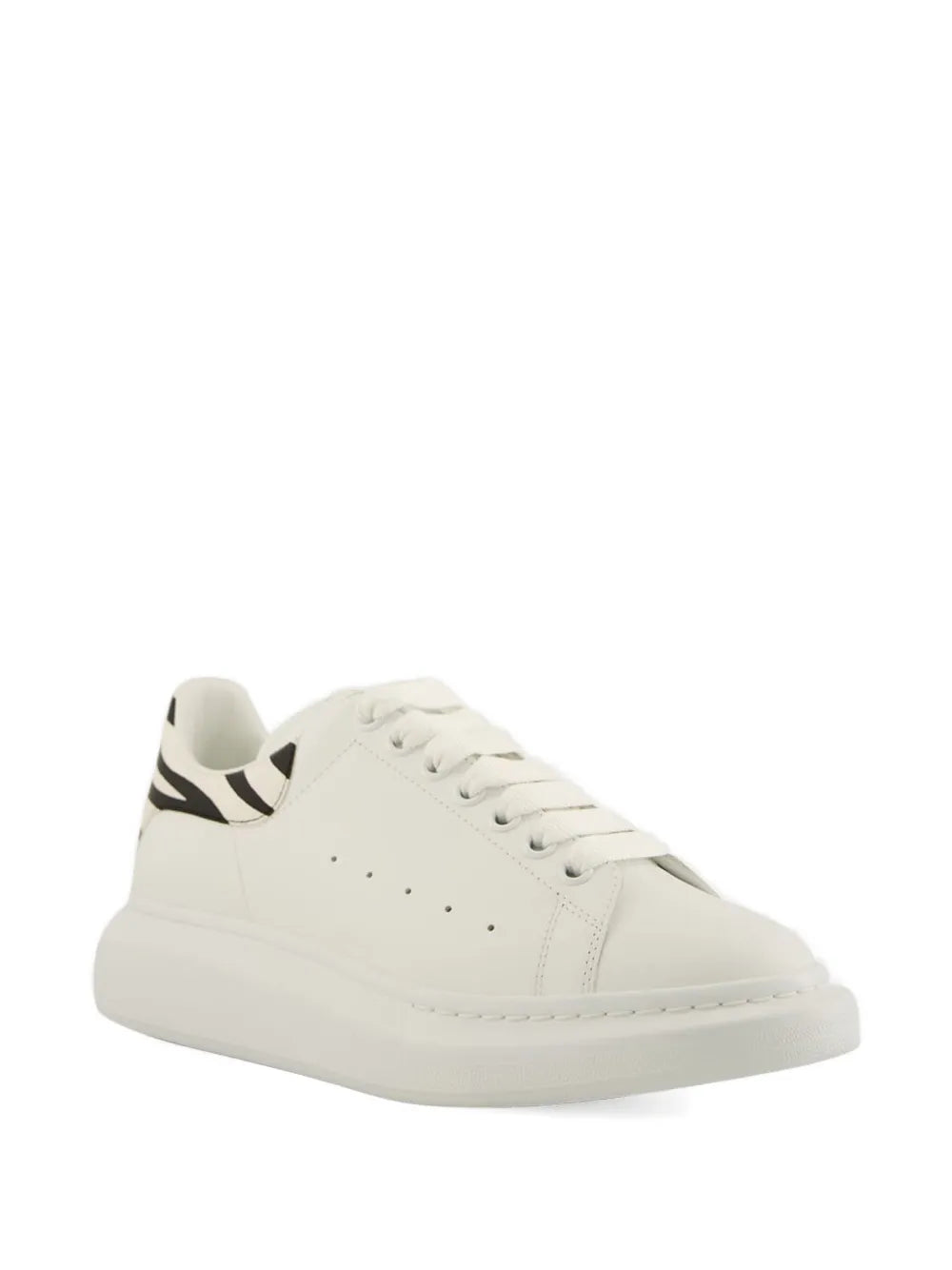 Alexander Mcqueen Oversized Zebra-Panelled Leather Sneakers