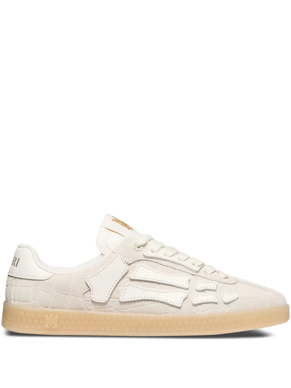 Amiri Croc-Debossed Leather Sneakers