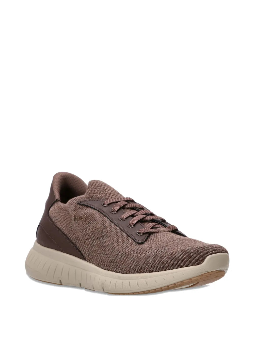Boss Lace-Up Panelled Sneakers