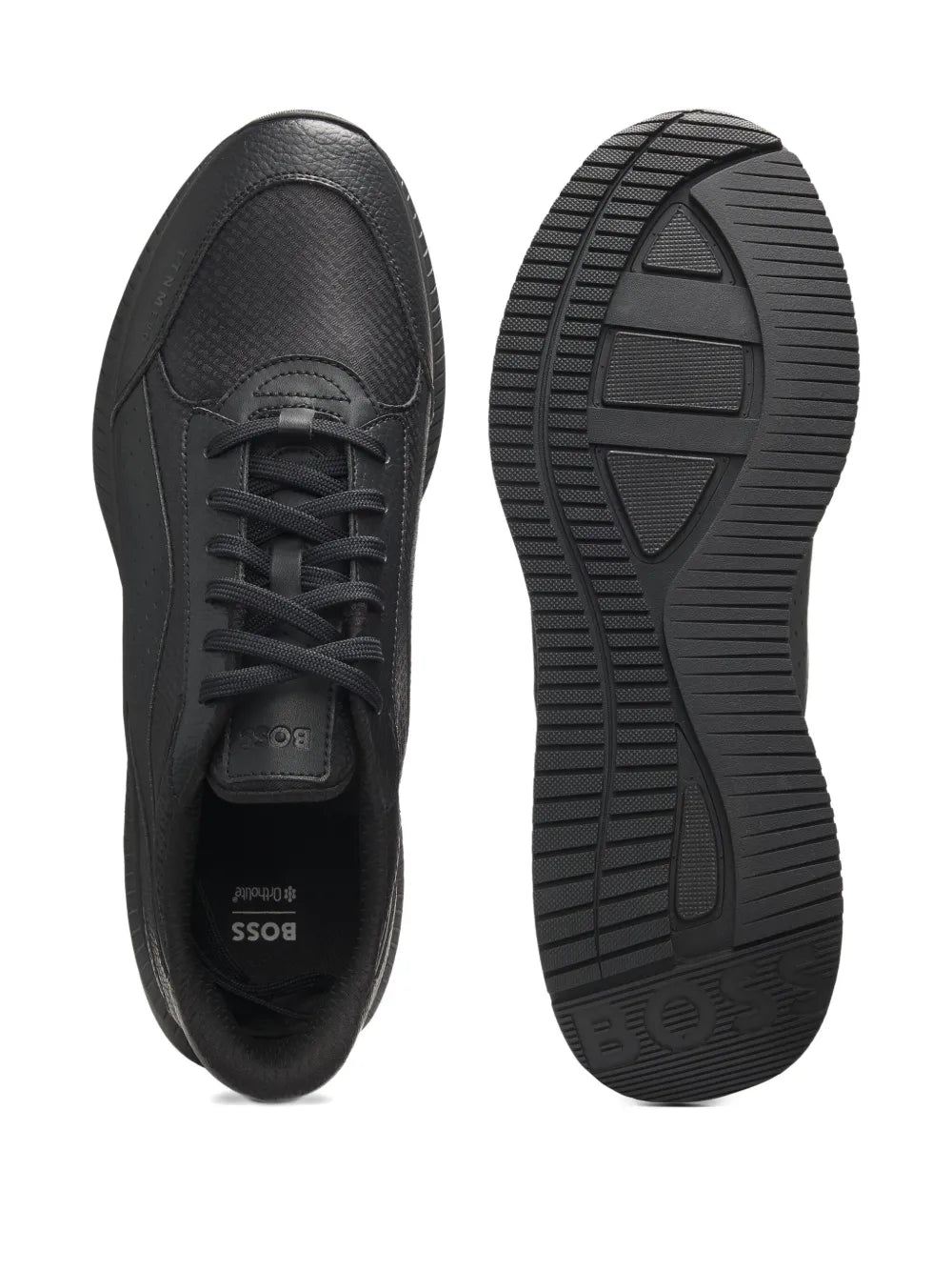 Boss Perforated Panelled Sneakers
