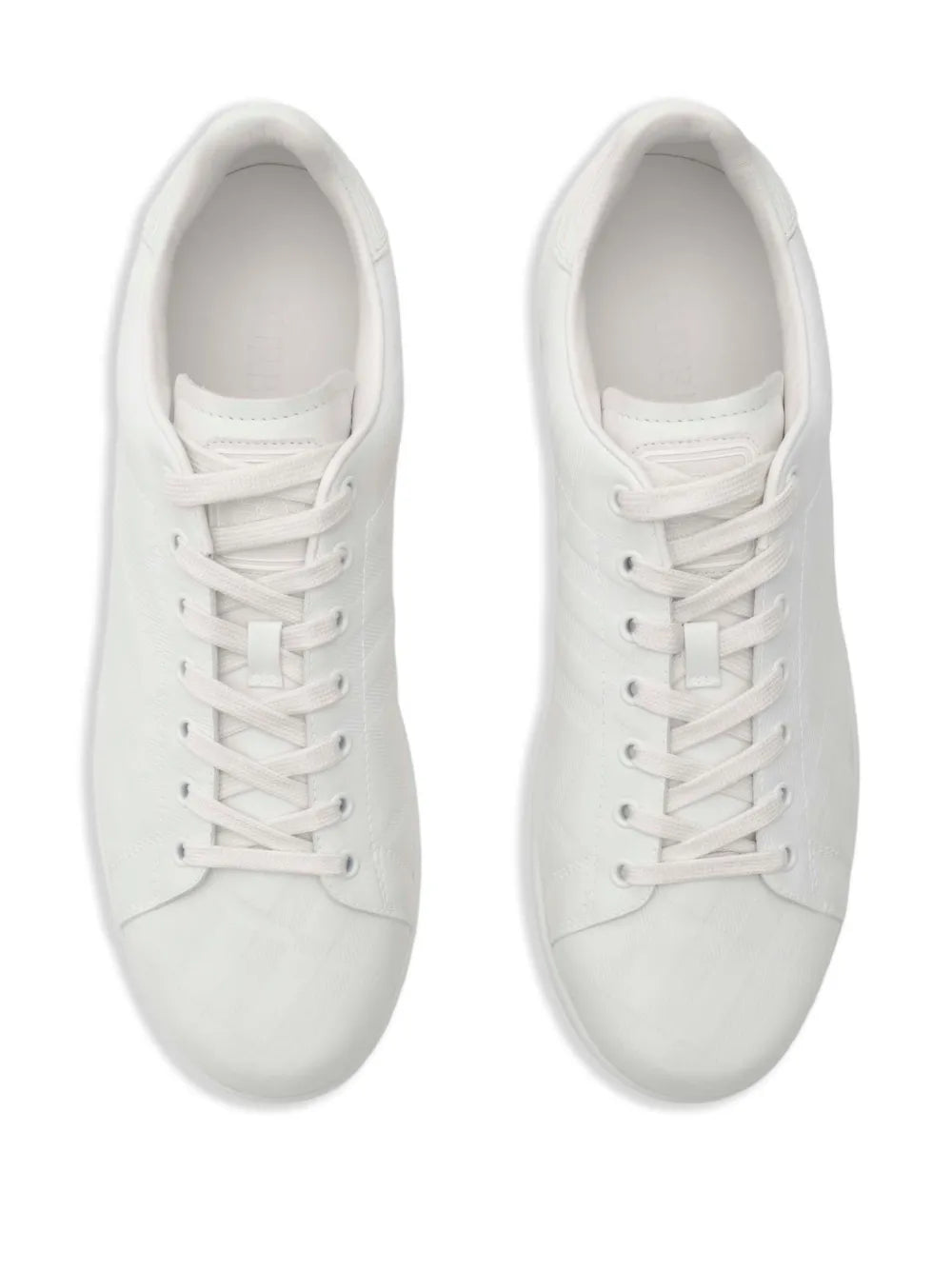 Burberry Embossed-Check Leather Sneakers