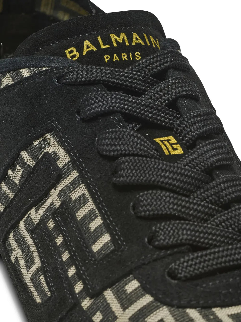 Balmain Racer Monogram-Jacquard Sneakers